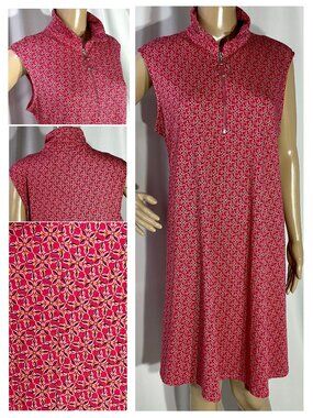 j.t.b. Missy Sz XL Knee Length Dress Womens Shift Pink 3DYZ3K101